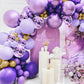 148 Pieces Purple Balloons Garland Arch Kit Light Pastel Purple Balloons Lavender Balloons Gold Dark Purple Balloons Confetti La