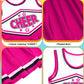 Jenpen Cheerleader Costume Cheerleading Outfit Dress Cheer Uniform With Bow Halloween Dress Up Gifts(3-5 Years,Rose Red)