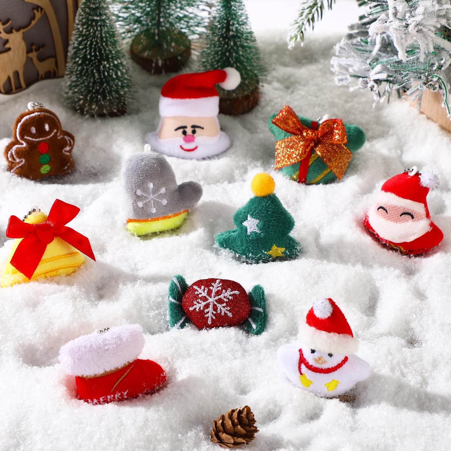 Skylety 50 Pcs Mini Stuffed Animals Bulk Cute Safari Jungle Small Plush Animals Toy Set Tiny Plush Keychain Decoration For Easte
