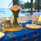 Graduation Party Decorations, Gongrats Grad Tablecover For Graduation Party Supplies, 3 Pcs Class Blue Table Cloths, 54''X108''