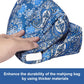 Gustaria Empty Mahjong Bag,Thickened Blue Printed Soft American Mahjong Tiles Bag (Case Only)