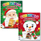 80UncleKimby 2 Pack Christmas Sticker Coloring Book for Activity Books Xmas Toys Holiday Gifts Party Favor(20 Scenes)