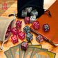 Luck Lab Mtg Magic Life Counter Dice, 48 Pcs - Compatible W/Magic Card Game Accessories, Ccg Creature Stats W/ 2 Dice Bags (Red