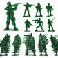 PROLOSO Toy Soliders Green Army Men Action Figures Plastic Army Men Sets Military Toys Various Poses Bulk Pack of 144