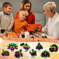 AUGSUN 96Pcs Thanksgiving Fall Crafts, Magic Rainbow Scratch Paper Art Cute Turkey Crafts Activity Gifts Autumn Harvest Thanksgi