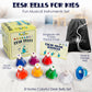 MINIARTIS Desk Bells Set - 8 Notes Colorful Metal Hand Bells with 15 Songbook - Educational Musical Toy for Toddlers