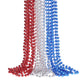 YAXINRUI 15 Pcs 4th of July Necklace Patriotic Beads Necklaces, 4th of july Accessories 33 Inch Independence Day Patriotic Beads