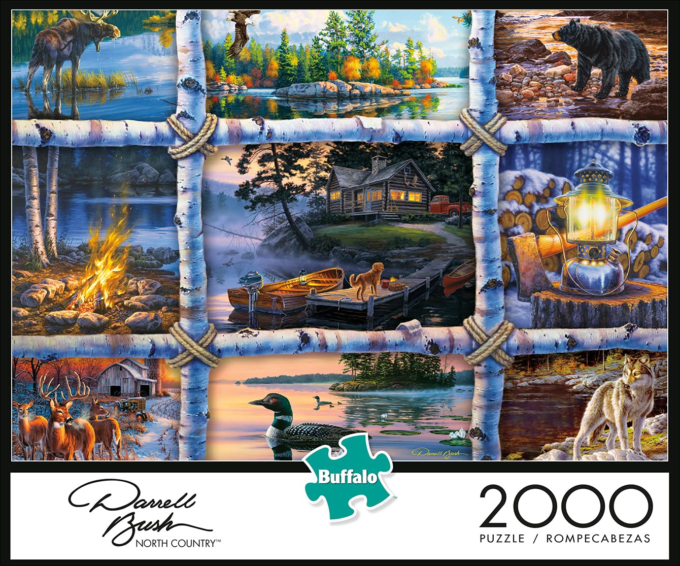 Buffalo Games - Darrell Bush - Darrell Bush - North Country - 2000 Piece Jigsaw Puzzle For Adults Challenging Puzzle Perfect For Game Nights - Finished Size Is 38.50 X 26.50