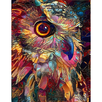 Ingooood Jigsaw Puzzle 1000 Pieces-Sneak Peek Series - Owl - Entertainment Toys for mature-themed Special Graduation or Birthday Gift Home Decor