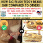 Big Plush Giant 5 Foot Customizable Teddy Bear Hand-Stuffed In Usa, Personalized & Ready To Hug In Big Box