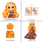 Rainbow High 11” Fashion Doll Poppy Rowan - Orange, 2 Outfits & Accessories, Plastic, Model 587330EUC, Perfect Gift for Kids 4-12 Years Old