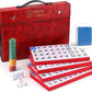 Mose Cafolo Professional Chinese Mahjong Game Set 146 Numbered Large Size Tiles With Carrying Travel Case, Complete Mahjong Tiles Set (Majiang, Mah-Jongg, Ma Jong)