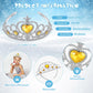 Zhanmai 24 Pcs Princess Crown Set Girl Plastic Tiara Dress up Costume Valentine Day Rhinestone Tiara Birthday Favor(Yellow)