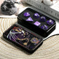 Matt Purple D&D Metal Dice, DNDND 7 PCS Heavy Metallic DND Dice Set with Grogeous Gift Case for Dungeons and Dragon Tabletop Gam