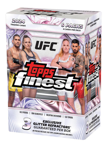 2024 Topps Finest Ufc 6-Pack Blaster Trading Card Box