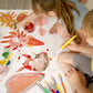 Joyooss Paint Brushes For Kids, 12 Pcs Round/Flat Large Kids Paint Brushes, Easy To Clean & Grip Washable No Shed Hog Bristle To