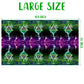 Awsertantue 3 Pack Green And Purple Monster Truck Tablecloths, Monster Truck Happy Birthday Disposable Rectangle Table Cover For