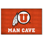 FANMATS 14707 Utah Utes Man Cave UltiMat Rug - 5ft. x 8ft.| Sports Fan Area Rug, Home Decor Rug and Tailgating Mat