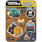 Tcg Toys Tonka Magnetic Creations Tin With 40 Magnetic Play Pieces In Tin That Doubles As Storage Space, Multicolor