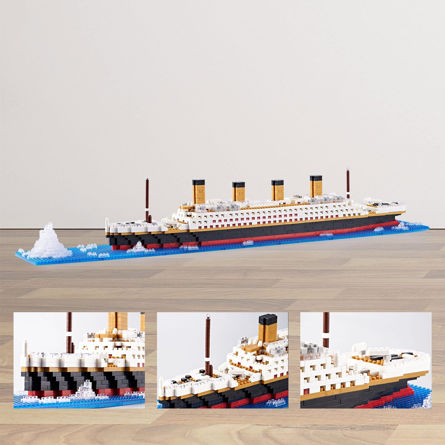 LUKHANG World Famous Titanic Micro Building Block Set for mature-themed Cruise Ship Micro Bricks Model Kit for Kids Ages of 14+ - 1872 PCS Great Gift