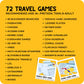Travel Games For Families: Bundle: Highway & Go West, 72 Unique Games, Reusable Laminated Cards with Dry Erase Markers, Kid Scav