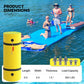 MADOG Outdoor Floating Water Mat - 9 x 6 Ft, Yellow, Tear Resistant XPE Foam, Ideal for Beach, Lake, Ocean, and Pool Fun