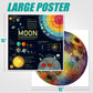 ANTELOPE 1000 Piece Rainbow Moon Jigsaw Puzzle for Adults - Round, High Resolution, Matte Finish, Includes Poster, 26.5 inches