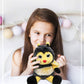 DolliBu Sitting Bee - Super Soft Realistic Stuffed Animal  Cute Insect Plush Toy for Boys and Girls  Adorable Gift for Baby  Kids  and mature-themeds - 7 Inches