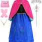 Syoimy Princess Dress Up Costume For Girls Princess Costume Halloween Cosplay Birthday Party Dress Up With Accessories