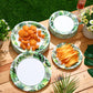 Havawish 60 Pcs Summer Party Paper Plates Disposable Round Paper Dessert Plates for Summer Hawaiian Birthday Pool Party Decorati