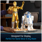 4D Build  Star Wars C-3PO & R2-D2 3D Model Kit with Stand  Star Wars Collectibles & Desk D?cor  mature-themed Puzzles  Building Toys  3D Puzzles for mature-themeds & Teens  416 Pieces  for Ages 12 & Up