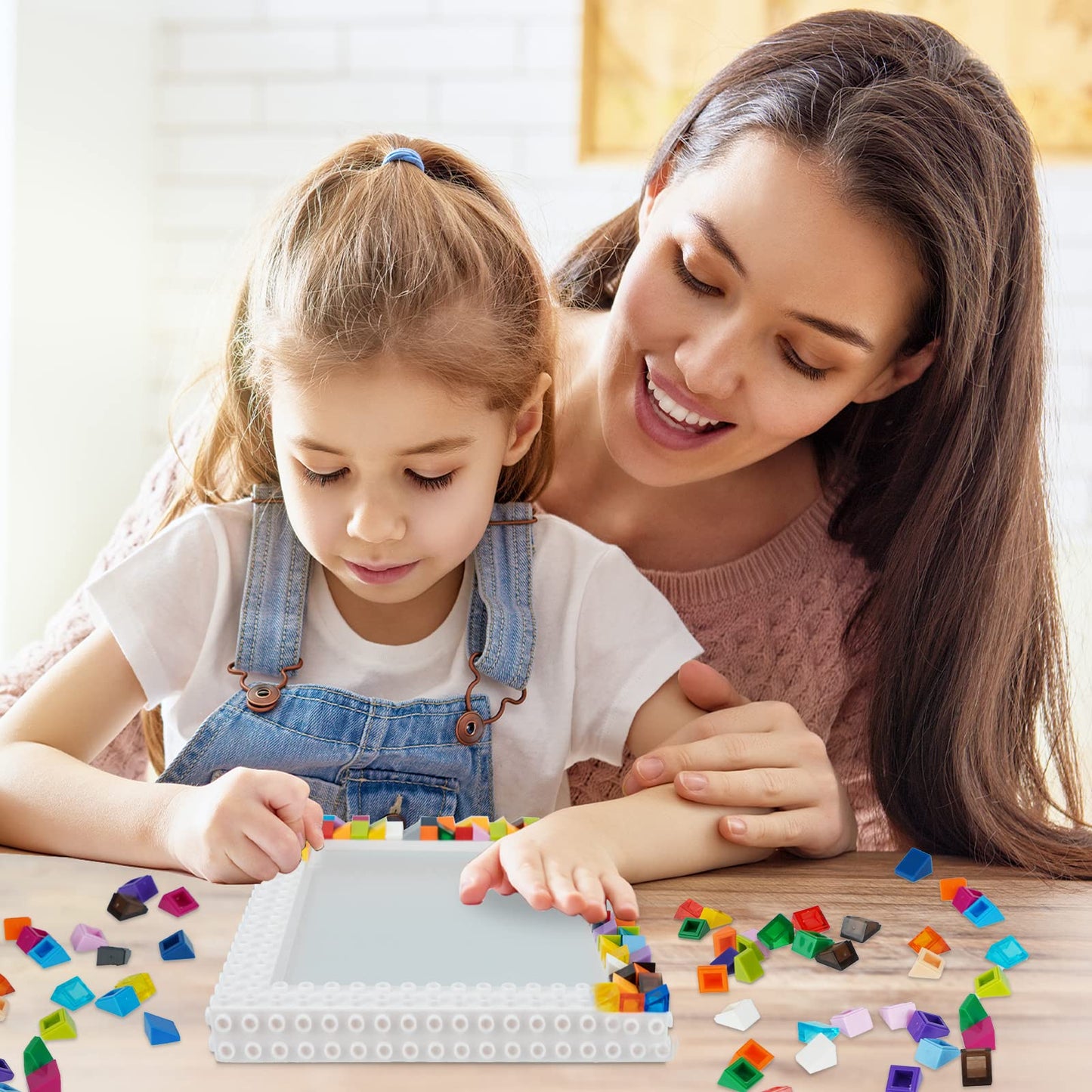 HAPMARS DIY Mosaic Block Photo Frame Making Kit - Creative Arts & Crafts for Kids Ages 6-12, Mosaic Craft Kits STEM Learning Act