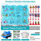 VESPRO 25PCS Puzzle Racer Kids Car Track Set - Ocean Themed, Educational Plastic Toys for Boys and Girls