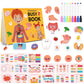 Preschool Busy Book for Toddlers - Montessori Activity Book for Kids - 32 Themes Sensory Learning Educational Activities - Gifts
