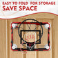 Runbow Indoor Mini Basketball Hoops Backboard With Powerful Suction Cups,Wall Mounted Door Basketball Hoops,Toys With Balls Gift
