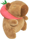 Gjlzfwbx Capybara Plush Toy, 8 Inch Capybara Stuffed Animal Christmas Birthday Valentine'S Day Gifts For Kids Girl Friends(Straw