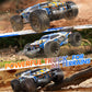 Holyton 1:10 Large High Speed Remote Control Car with LED Shell Lights, 48+ KM/H, 4WD Offroad Monster Truck for Adults & Kids, H