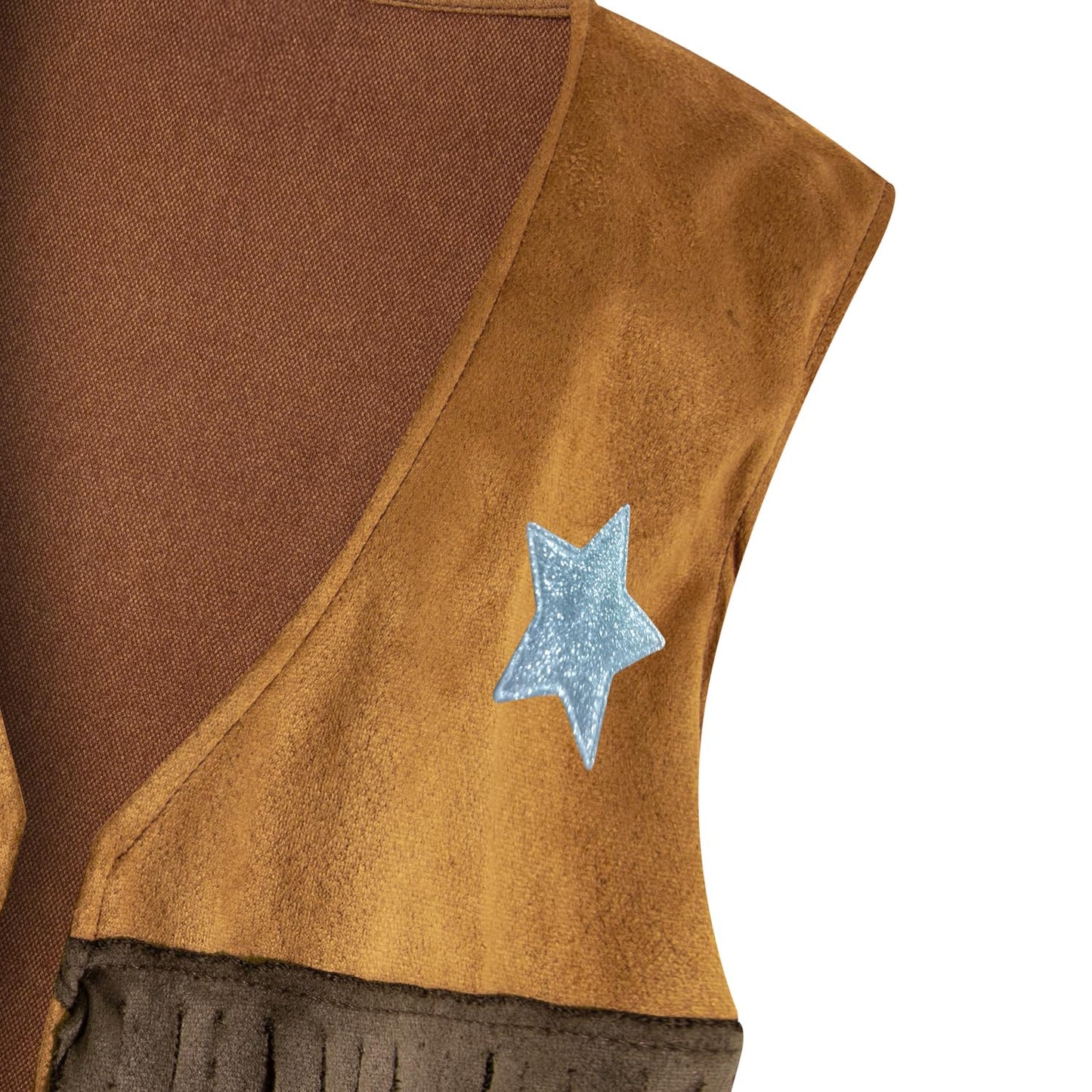 IWALUE Kids Boys Cowboy Halloween Costume Dress Up Party Cosplay with Bandana Cowboy Hat (Brown, 5-6 Years)