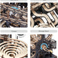 ROKR 3D Wooden Puzzles for mature-themed  Marble Run Puzzle Model Mechanical Marble Run Building Kits DIY Toy Hobbies for mature-themeds for Men  Women