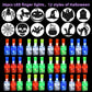 LAKULIO 36pcs Halloween LED Finger Lights, Halloween Party Favors for Kids Halloween LED Light Up Toys Classroom Rewards Gifts,