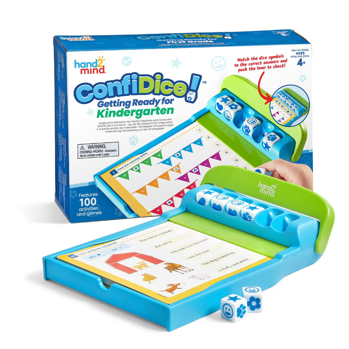 hand2mind ConfiDice Getting Ready for Kindergarten, Elementary Prep, Learning Games for Kindergarten, Toddler Learning, Math and