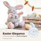 Bearington Bunny Hugs The Bunny Stuffed Animal, 10 Inch Easter Plush Rabbit Stuffed Animal