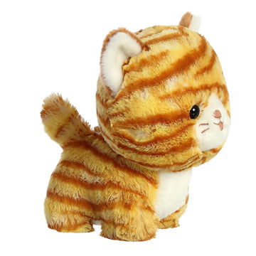 Aurora® Playful Teddy Pets™ Orange Tabby Cat Stuffed Animal - Unique Design - Endless Play - Orange 6.5 Inches