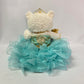 KINNEX COLLECTIONS SINCE 1997 20 Quince Anos Quinceanera Last Doll Teddy Bear with Dress (Centerpiece) ~ ARC16831-23R (Aqua)