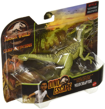 Jurassic World Velociraptor Figure - Green Plastic Model GWC93