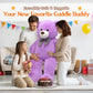 MorisMos Giant Purple Teddy Bear, 47 Inch Plush Stuffed Animal for Kids & Girlfriends, Perfect for Christmas & Valentine's Day