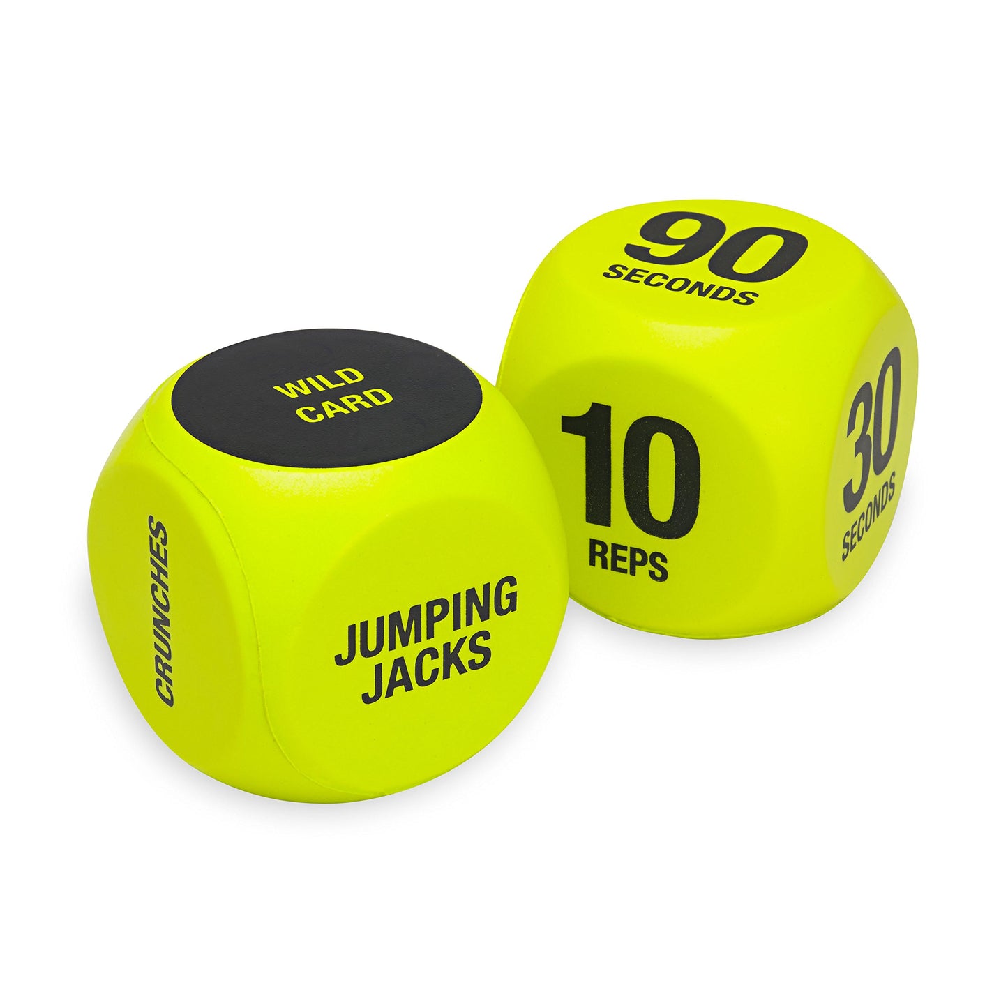 SPRI Exercise Dice (6-Sided) - Game for Group Fitness & Exercise Classes - Includes Push Ups, Squats, Lunges, Jumping Jacks, Cru