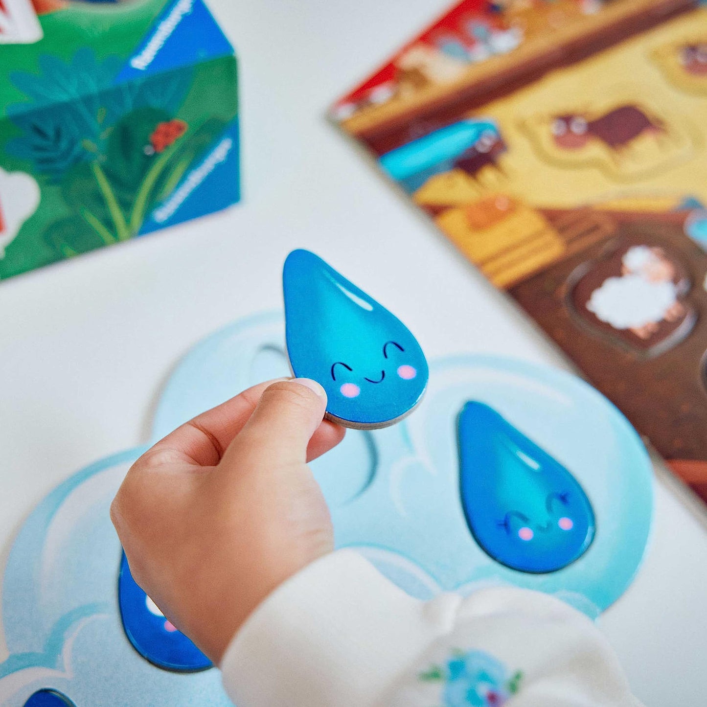 Ravensburger Rainy Ranch Cooperative Game for Toddlers - Cardboard, Skill Development, Imagination, Model 20939