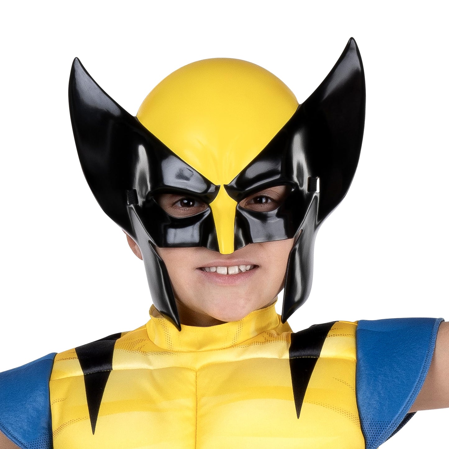 MARVEL Wolverine Official Youth Halloween Costume - enhanced Quality Padded Jumpsuit with Plastic Mask Large
