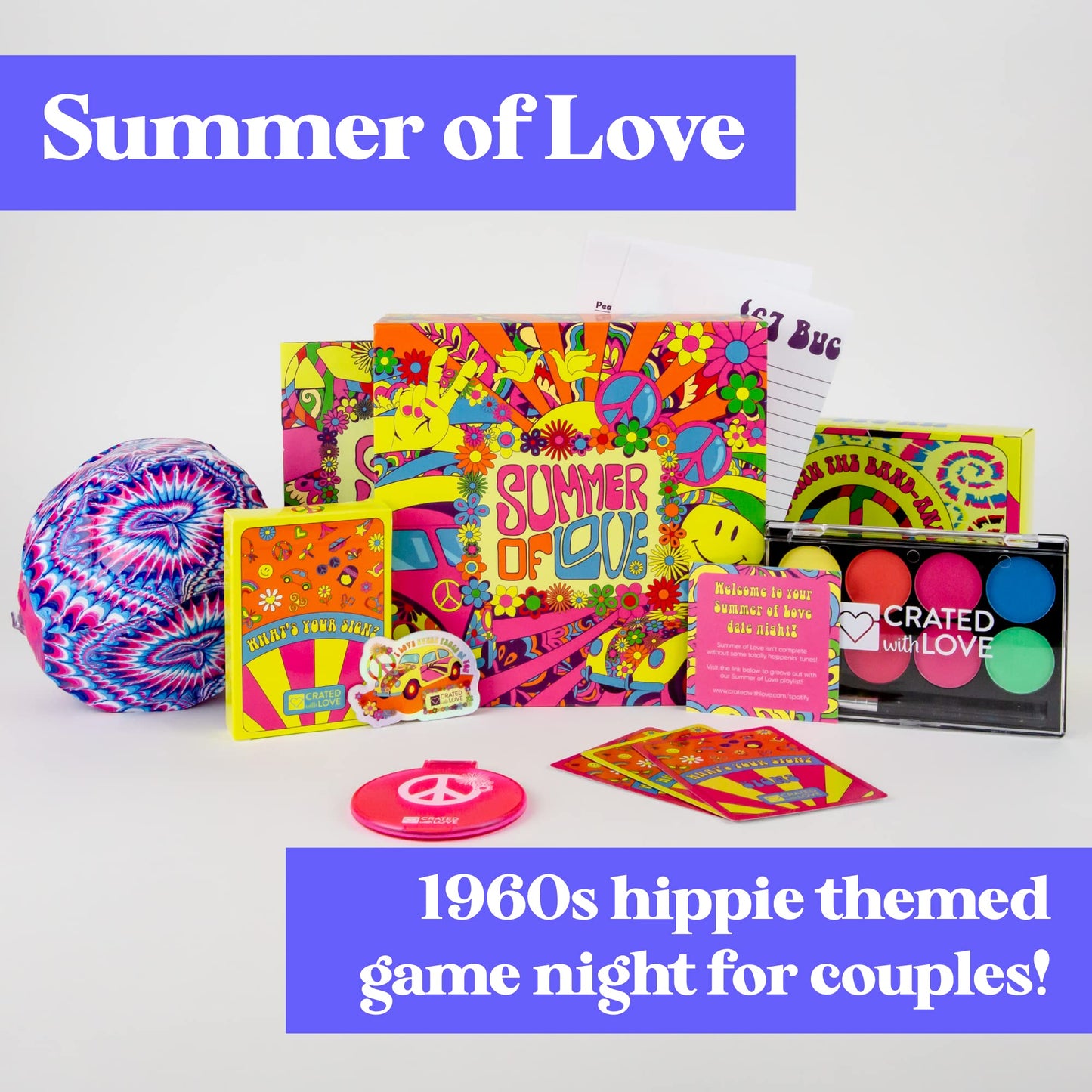 Cratedwithlove Date Night Box - Fun And Adventurous Romantic Gift For Couples - Date Night Games With Exciting Date Ideas For Co